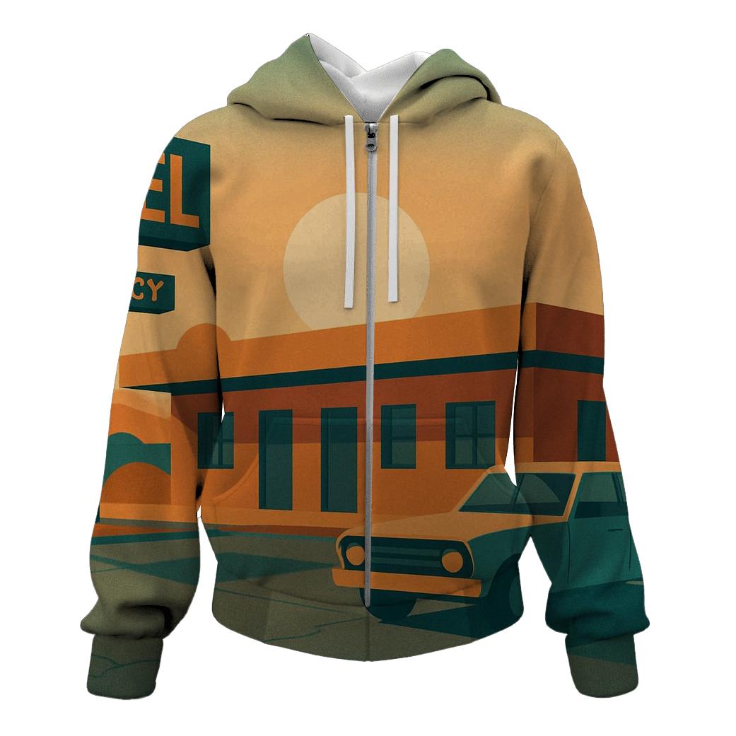 Sunwashed Desert Motel heavyweight hoodies