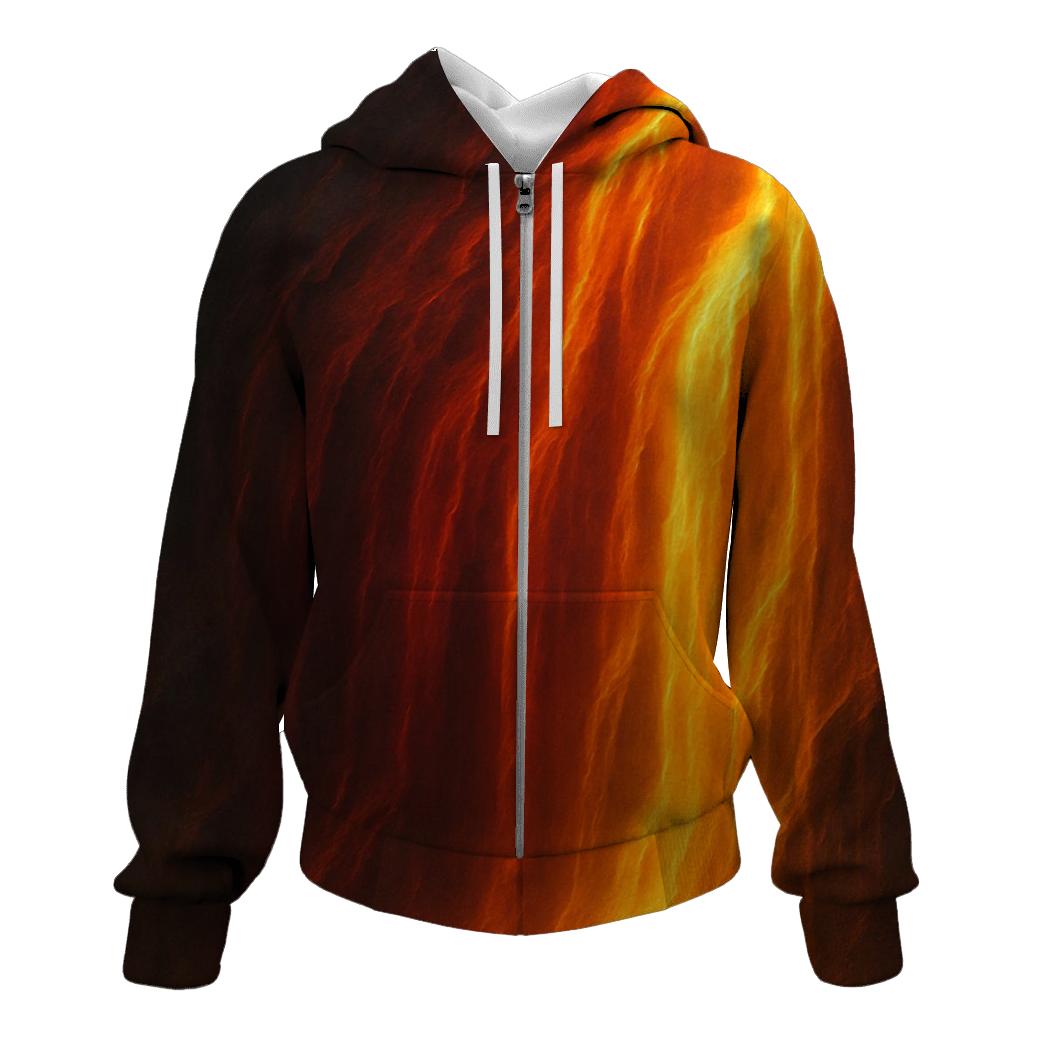 Molten Ember Cascade pullover hoodies