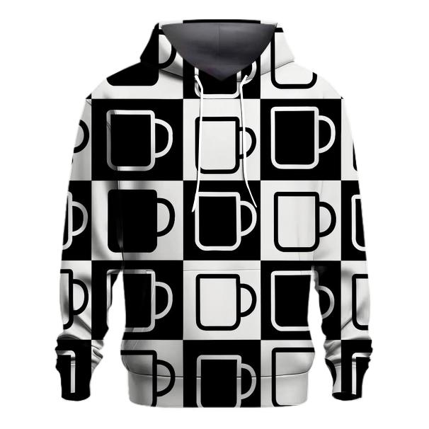 Monochrome Mug Geometry premium hoodies