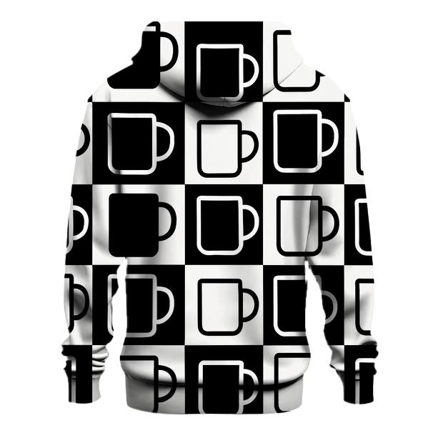 Monochrome Mug Geometry premium hoodies