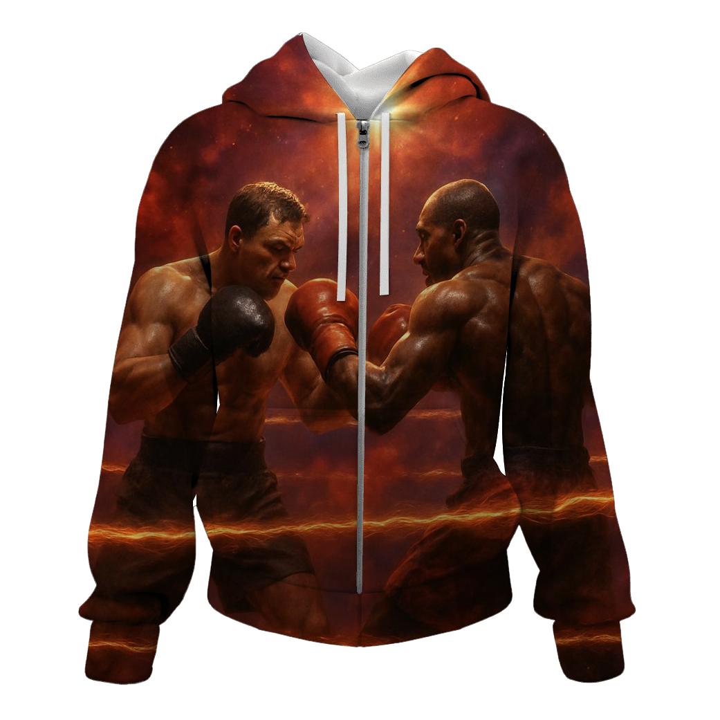 Nebula Boxing Arena zip-up hoodies