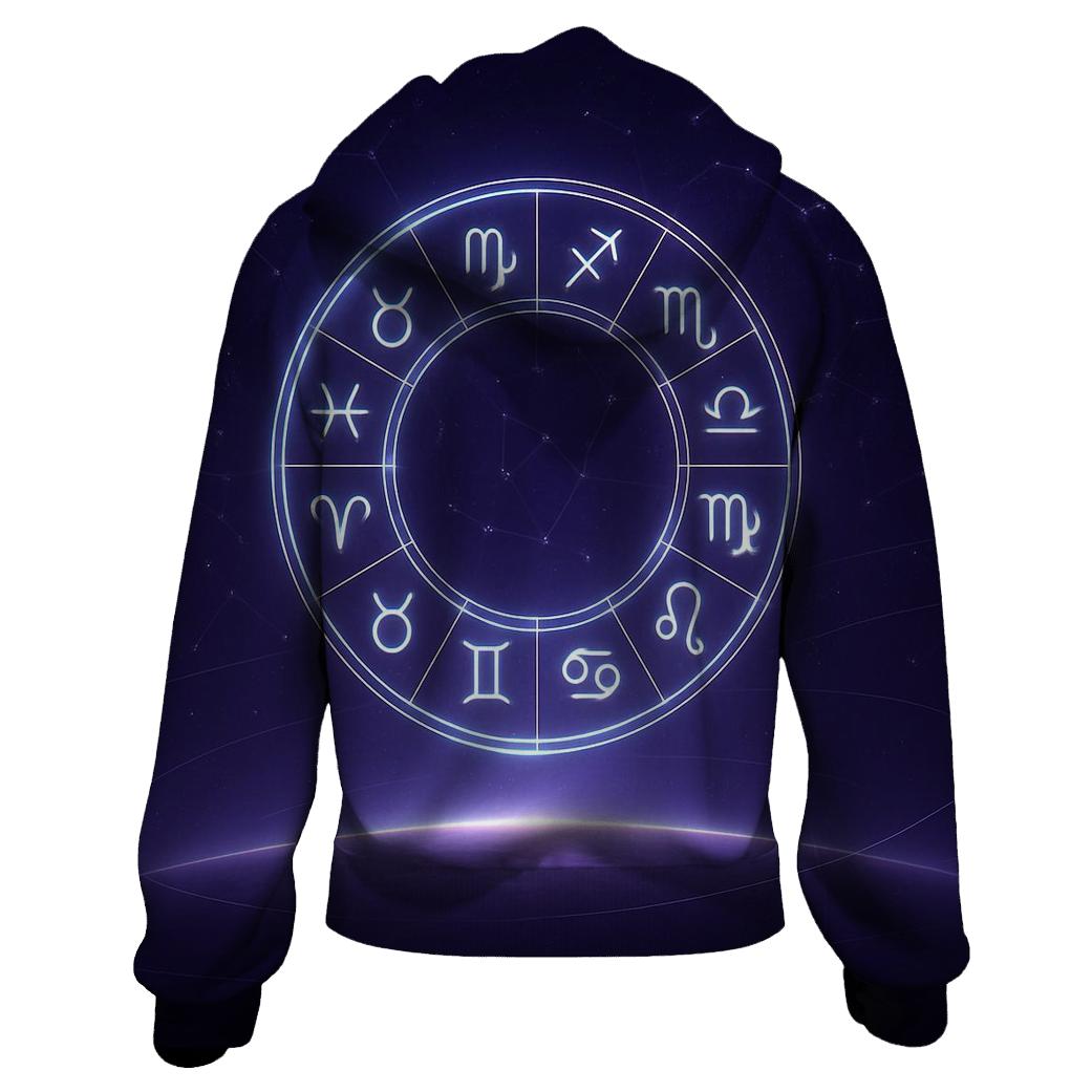 Galactic Zodiac Wheel Horizon custom hoodies