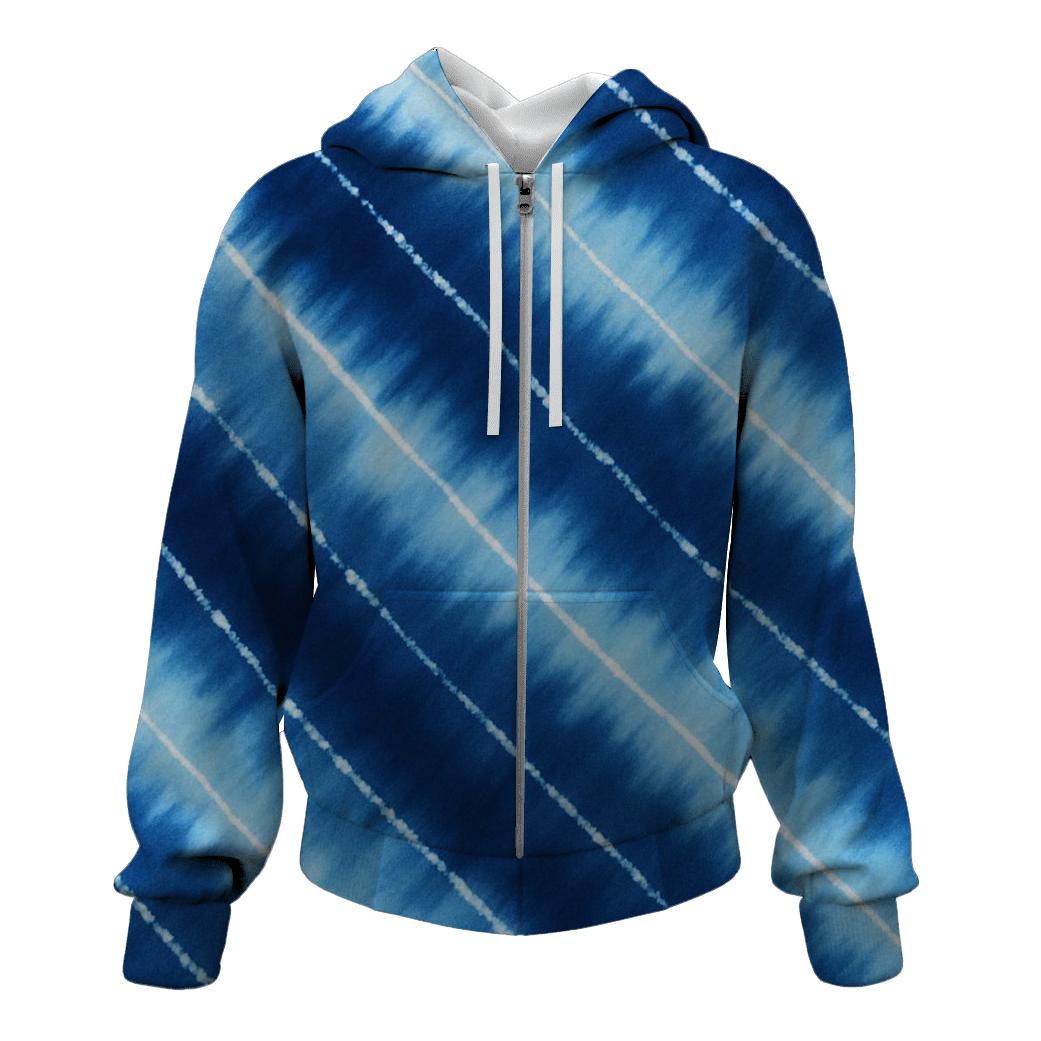 Indigo River Arashi Diagonal Flow hoodie styles