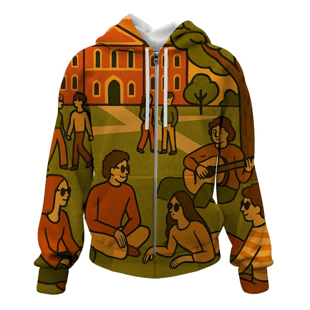 Groovy Campus Quad hoodie designs
