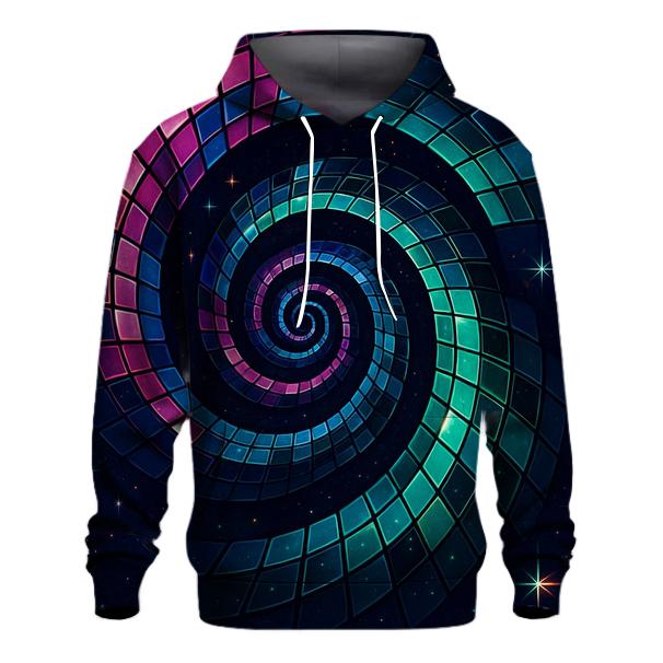 Crystalline Disco Spiral custom hoodies