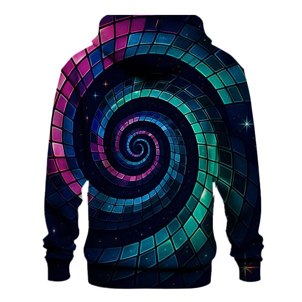 Crystalline Disco Spiral custom hoodies