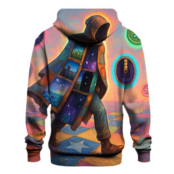 Patchwork Portal Walker printed hoodies