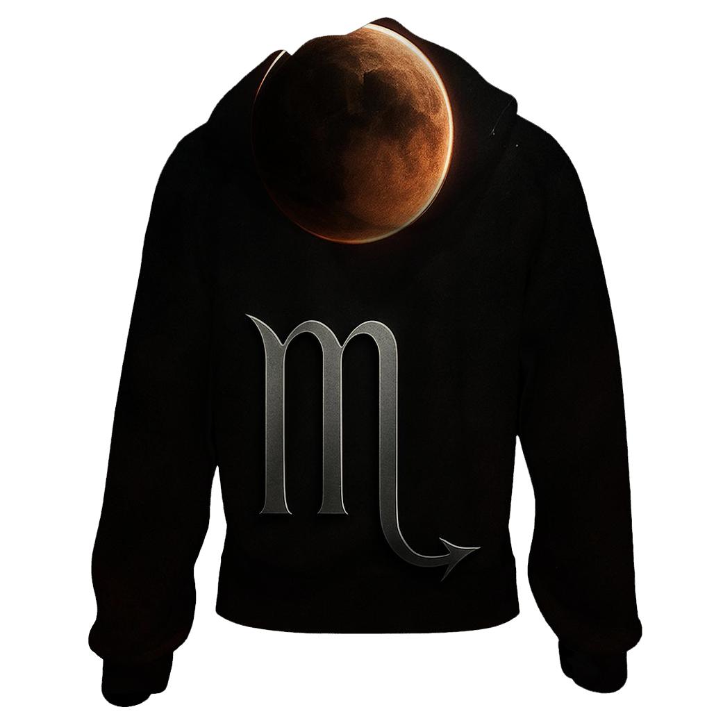 Scorpio Lunar Eclipse Emblem custom hoodies