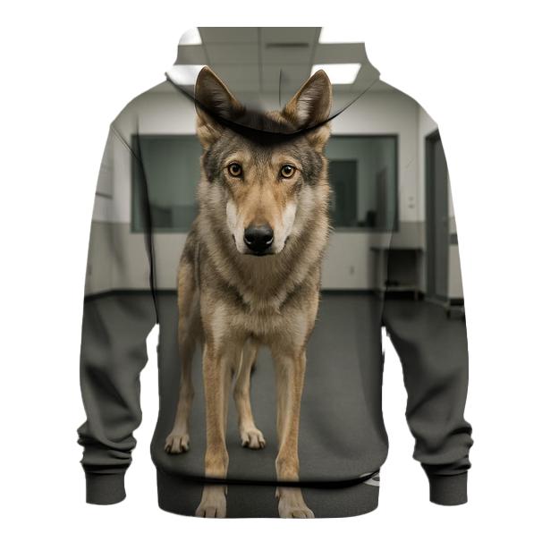Saarloos Wolfdog In Controlled Behavior Study hoodies fashion