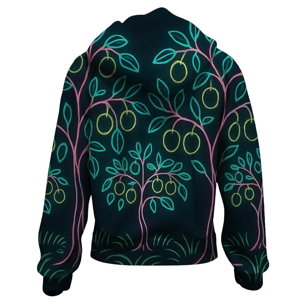 Neon Orchard Linescape pullover hoodies