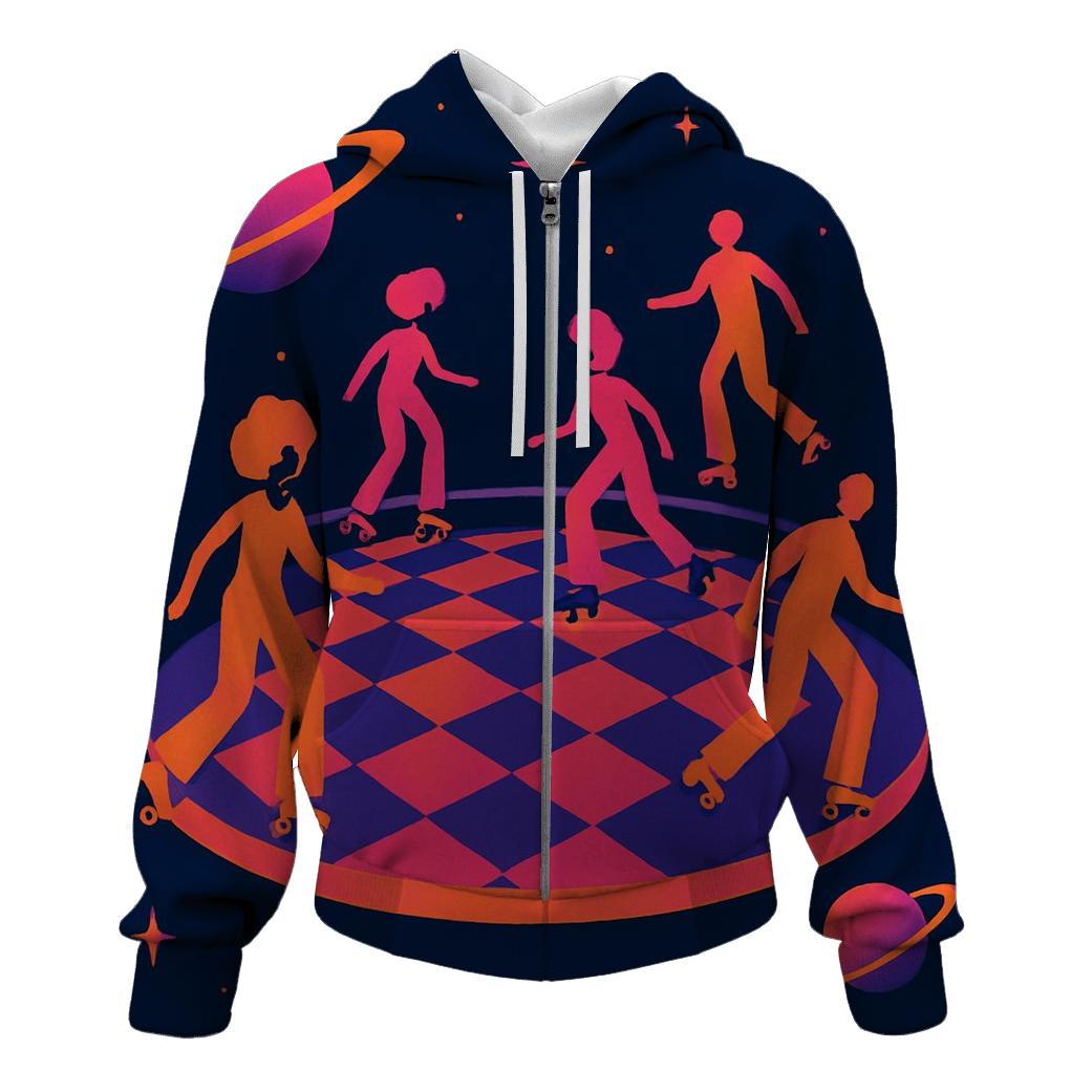 Cosmic Roller Rink lightweight hoodies
