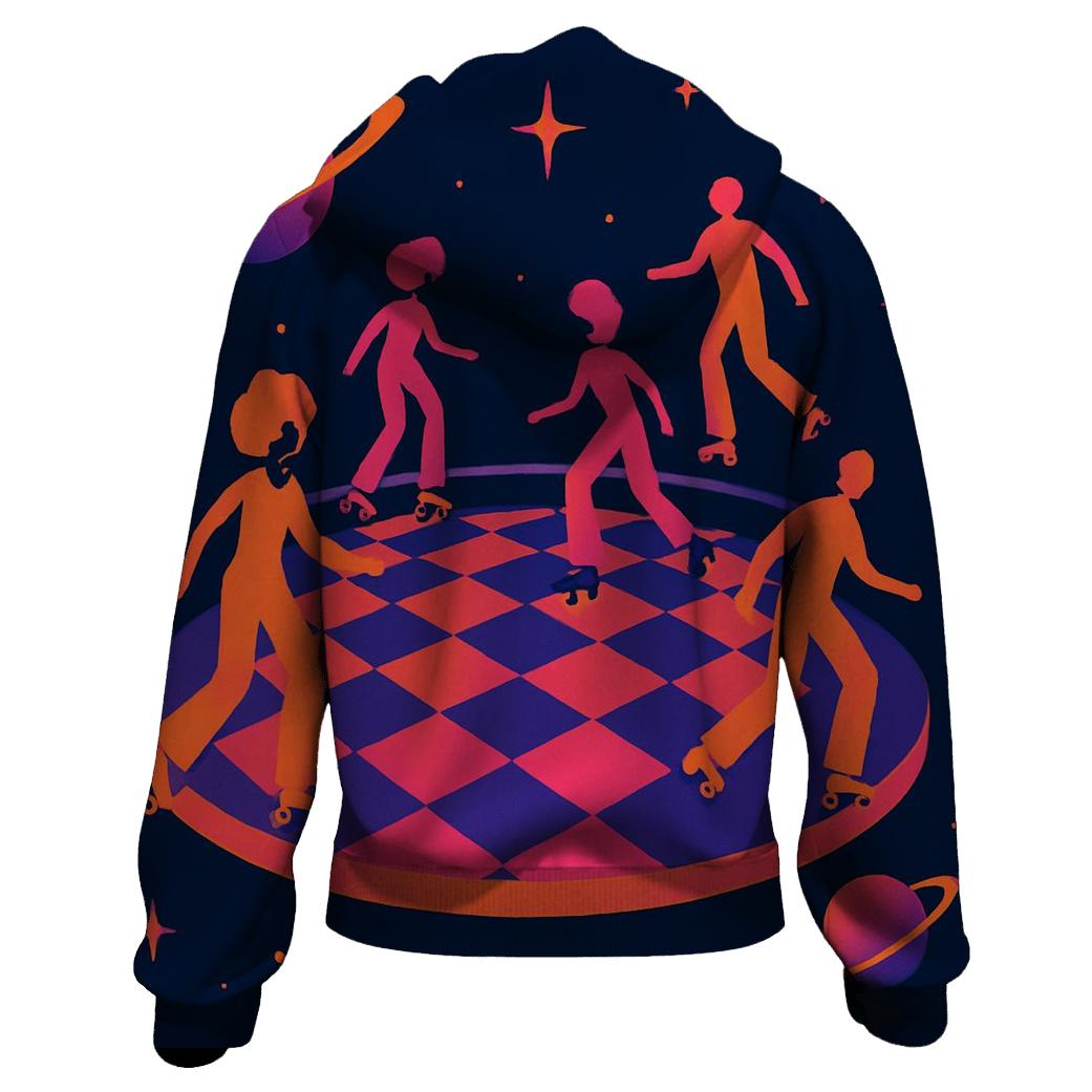 Cosmic Roller Rink lightweight hoodies