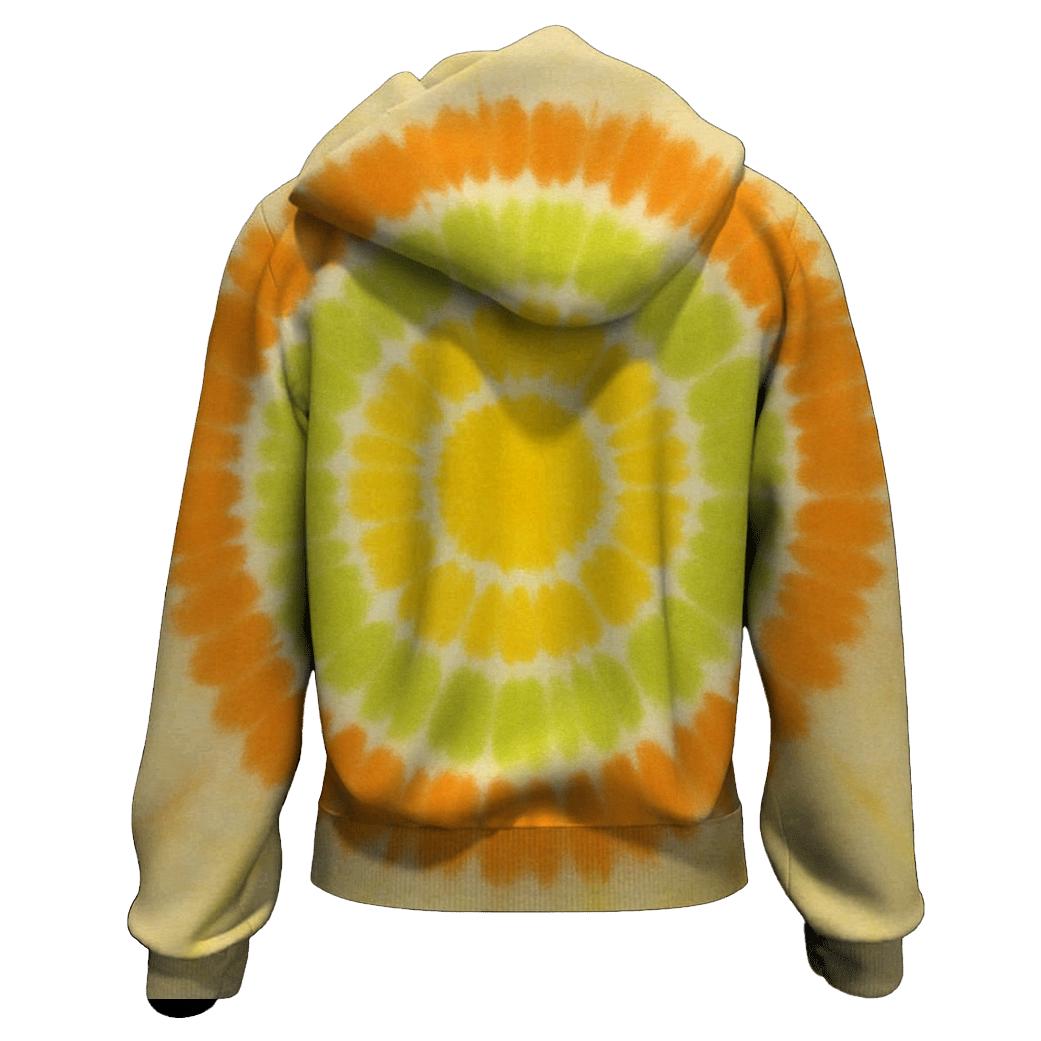 Citrus Offset Bullseye Burst lightweight hoodies