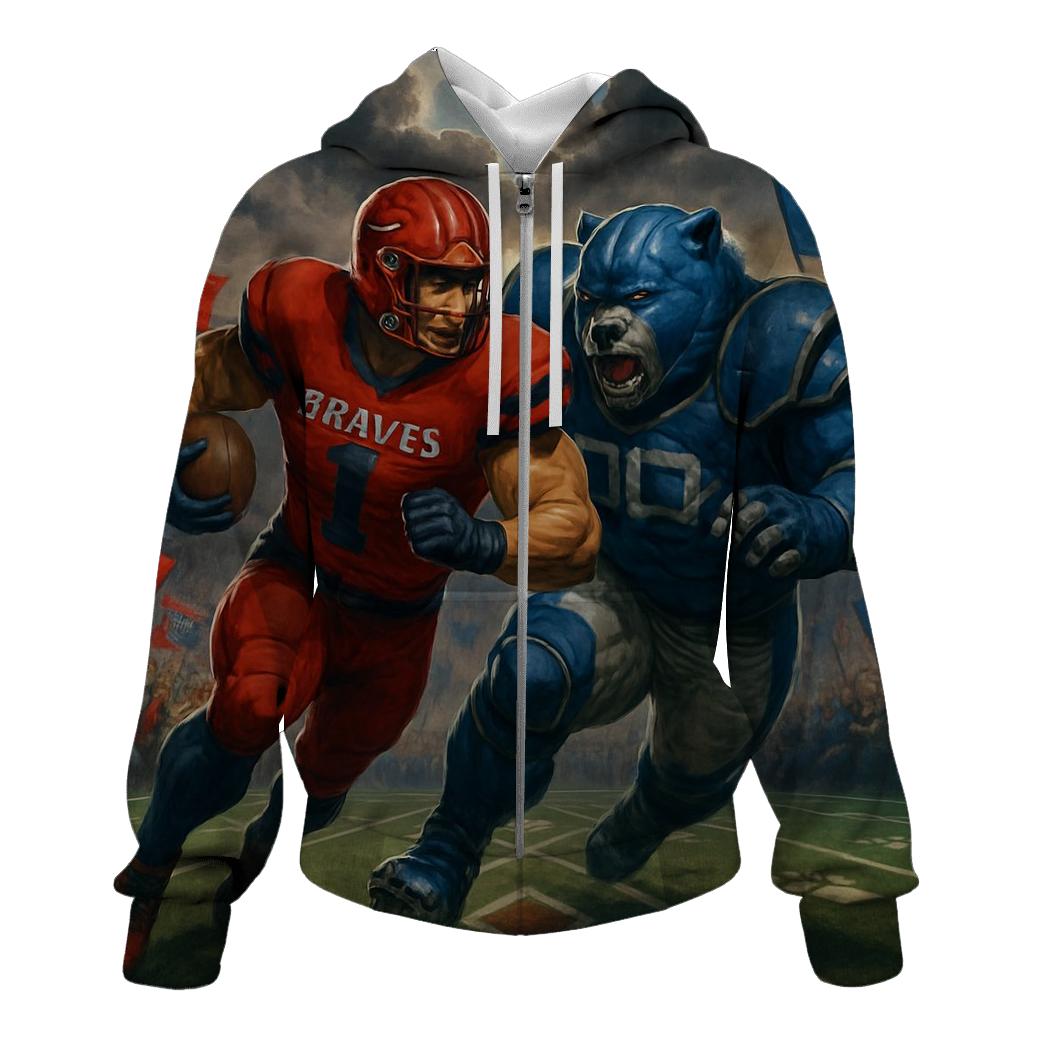 Gridiron Clash At Wrigley Meadows embroidered hoodies
