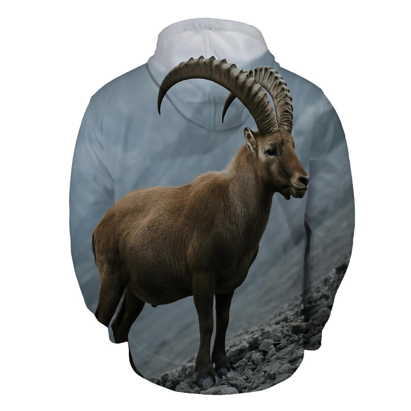 Mountain Ibex On Alpine Scree pullover hoodies