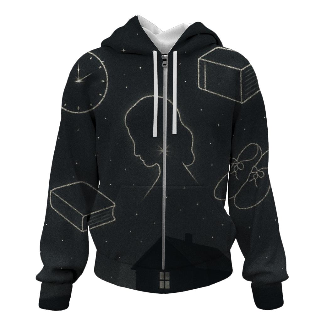 Constellation Of Her Quiet Sacrifices embroidered hoodies