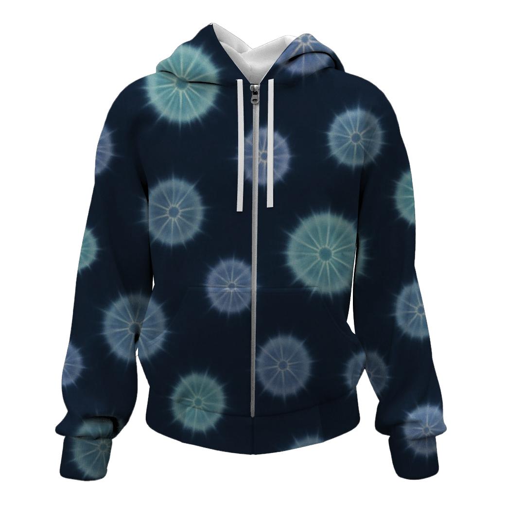 Midnight Kumo Galaxy Cluster embroidered hoodies