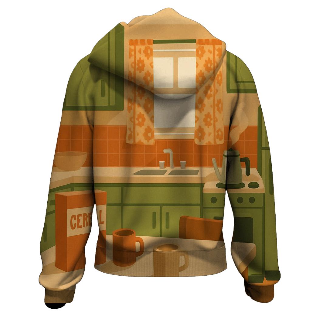 Retro Kitchen Morning heavyweight hoodies
