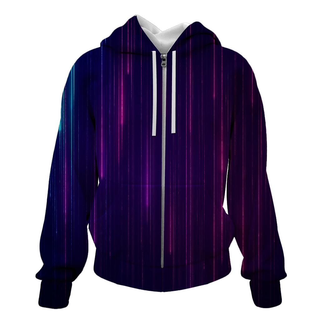 Neon Rainfall Spectrum hoodie trends