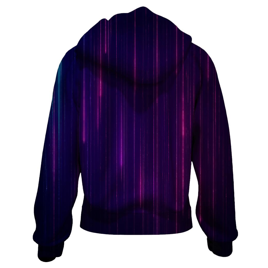 Neon Rainfall Spectrum hoodie trends