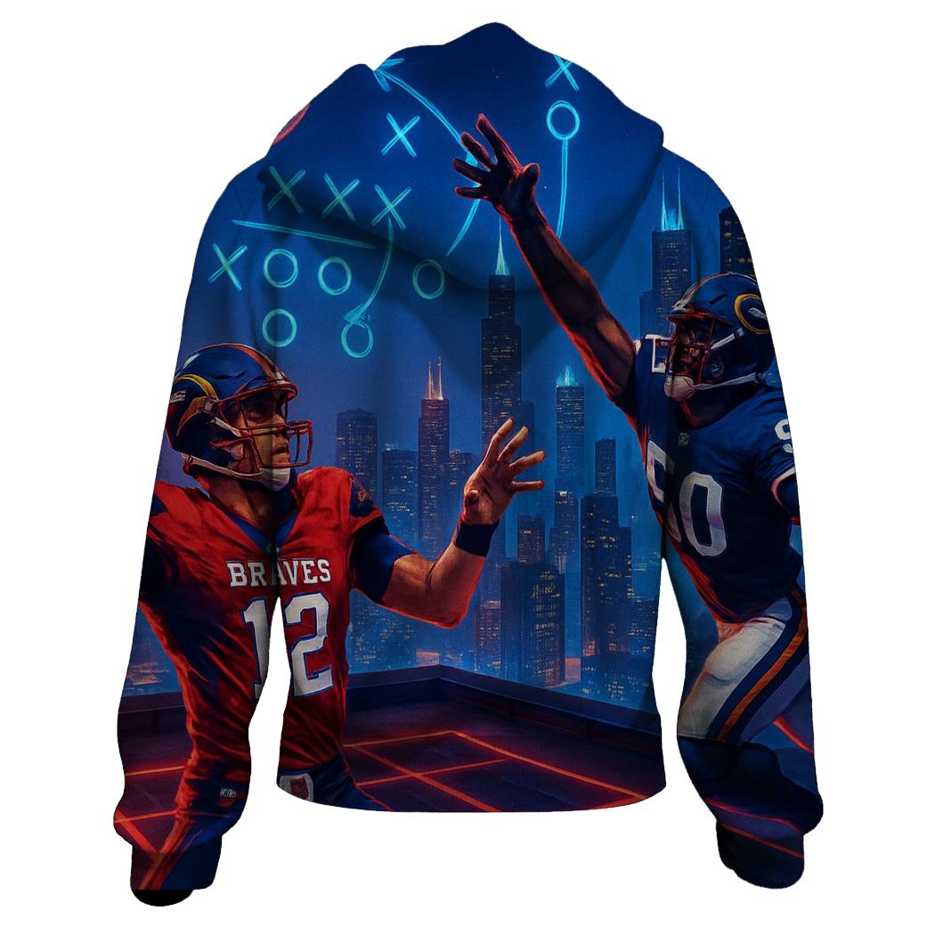 Skyline Stadium Braves Vs Cubs Showdown hoodies fashion