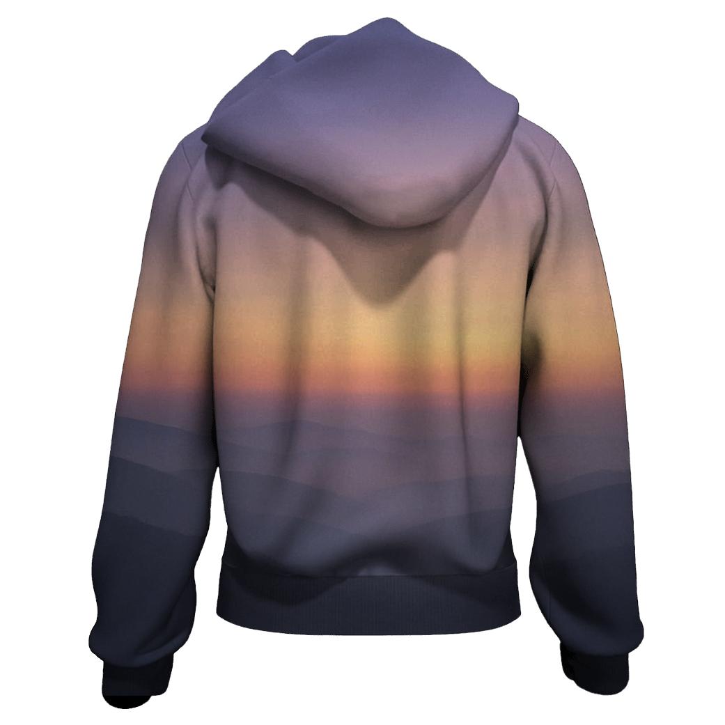 Dawn Mist Valley embroidered hoodies