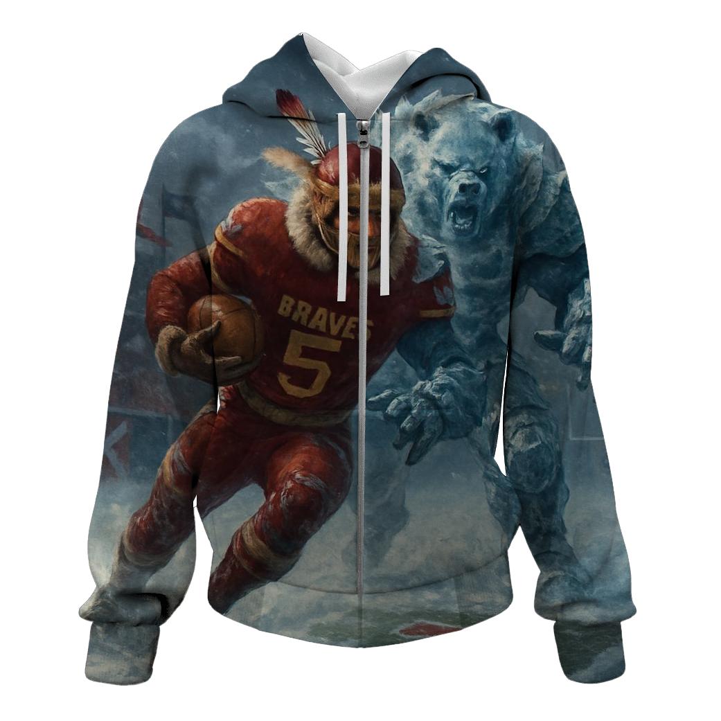 Frozen Yard Battle Of The Brave And The Bear hoodie styles