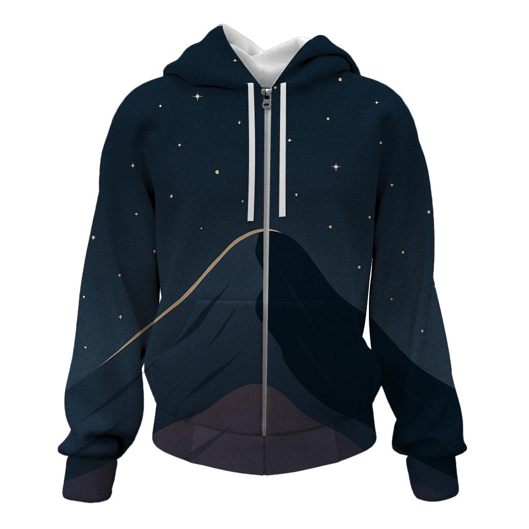Mountain Of Silent Stars printed hoodies