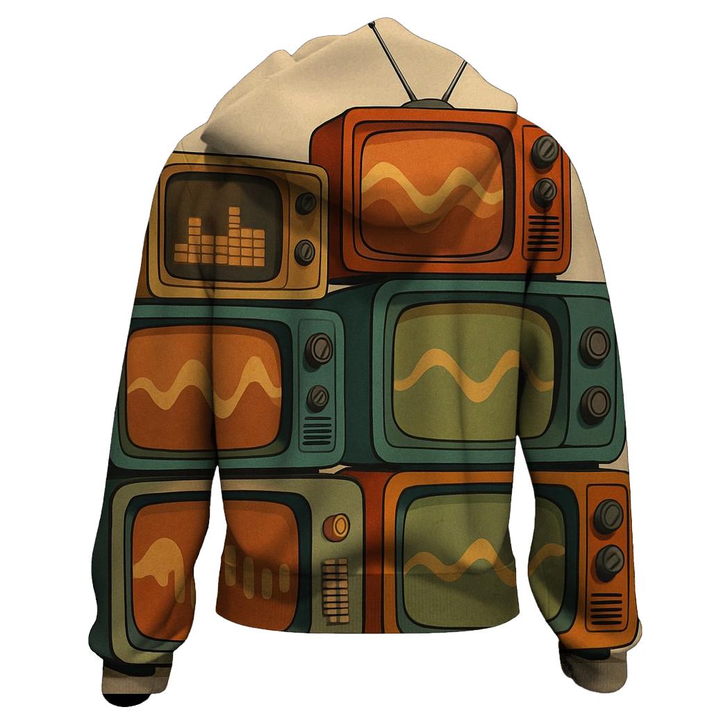 Retro TV Soundwave Lounge heavyweight hoodies