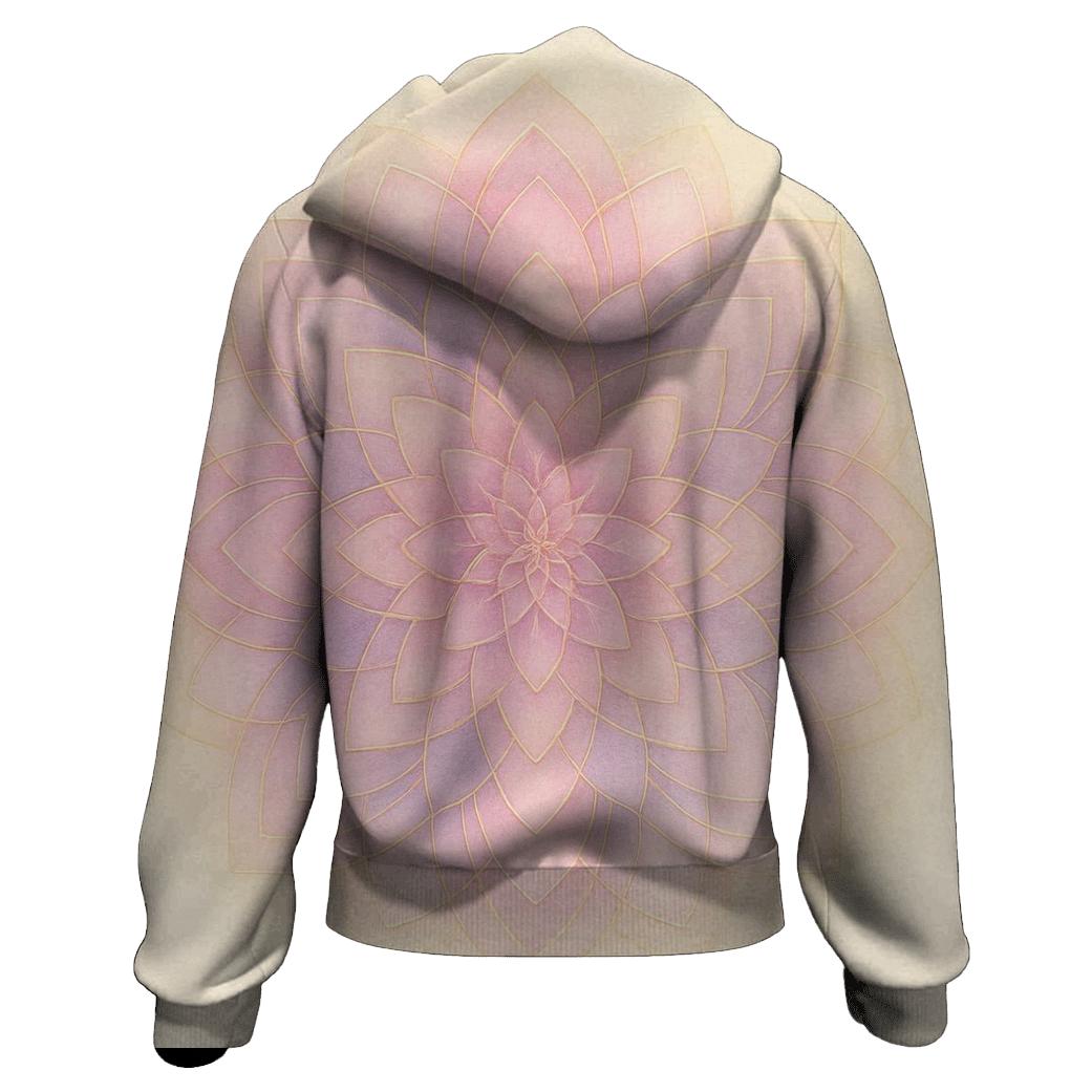 Radiant Petal Mandala hoodies fashion
