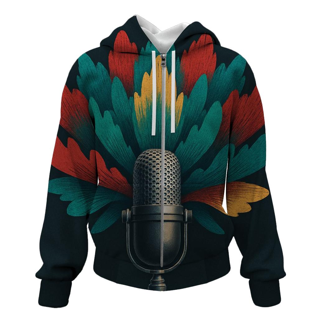 Chromatic Microphone Bloom hoodies fashion