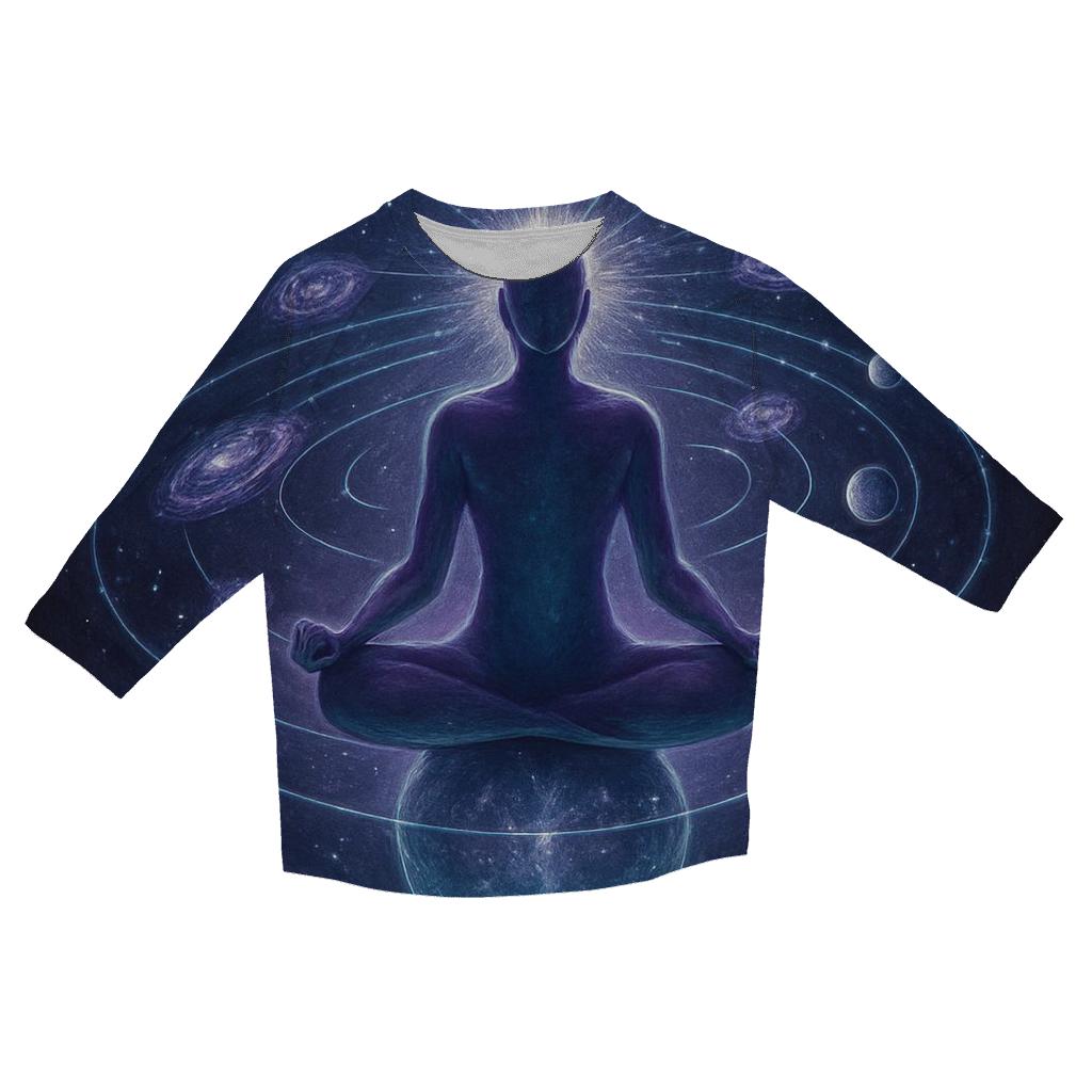 Orbiting Lotus Mind fashion 3/4 sleeve shirts