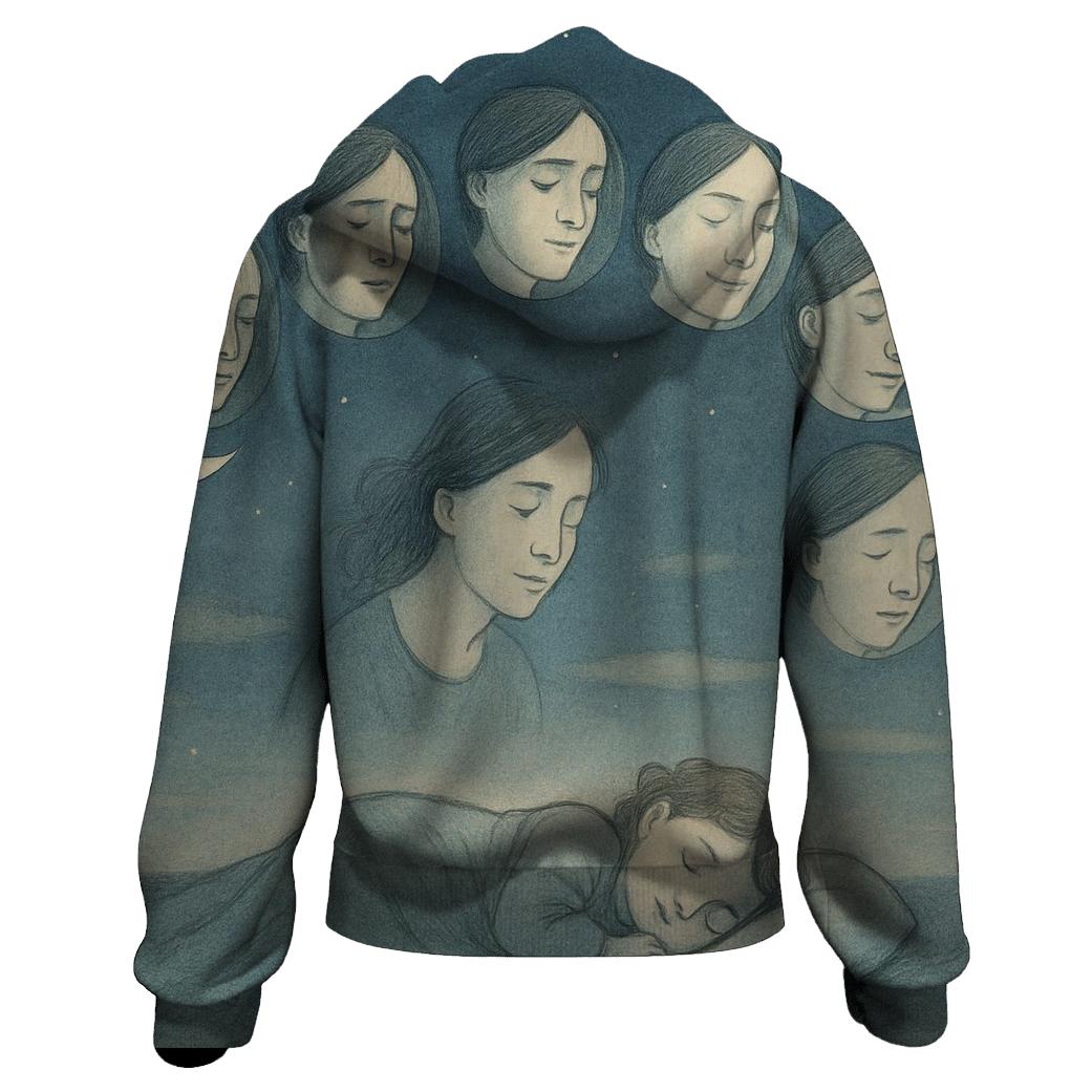 Moon Phases Of Her Unseen Emotions heavyweight hoodies