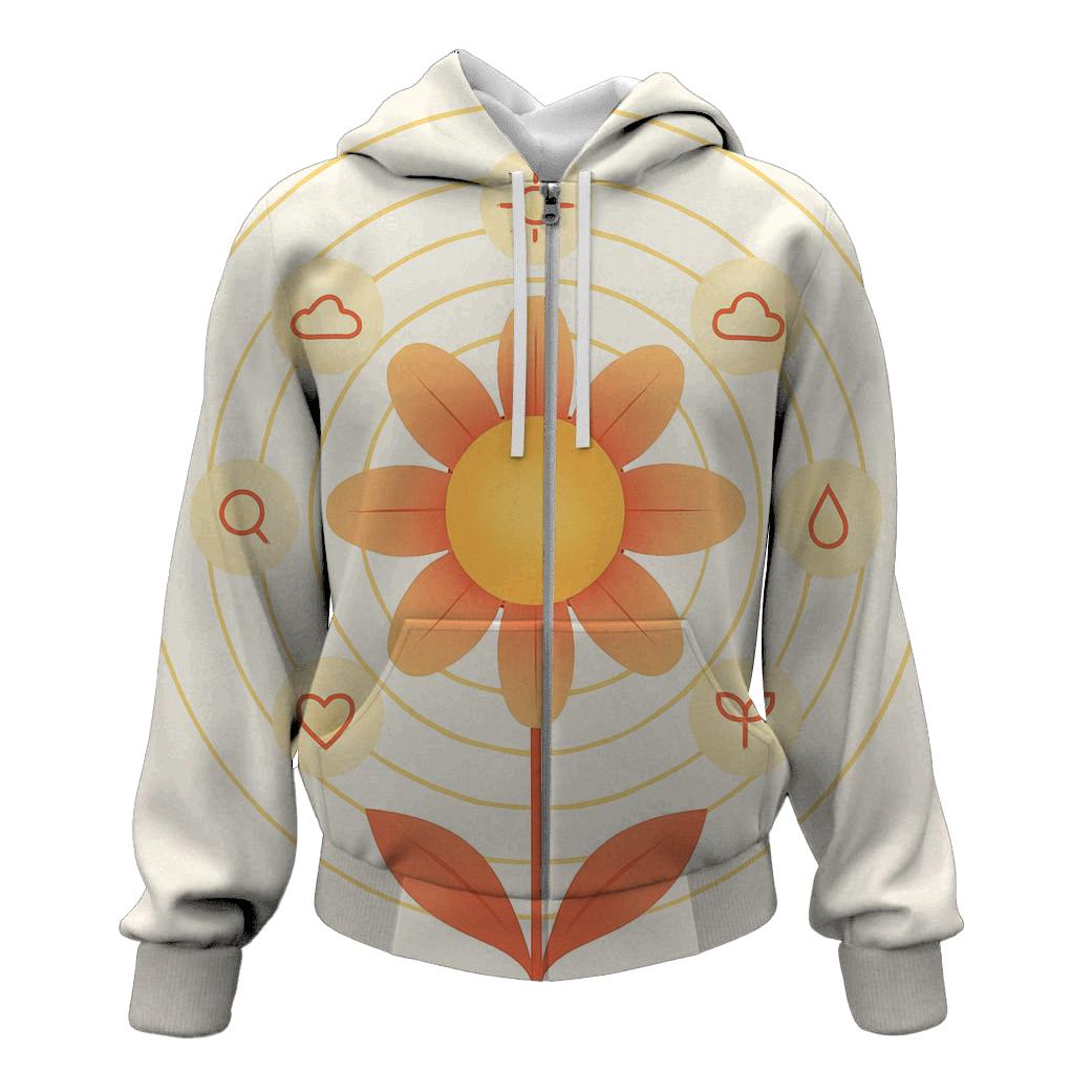 Solar Bloom Diagram hoodie designs