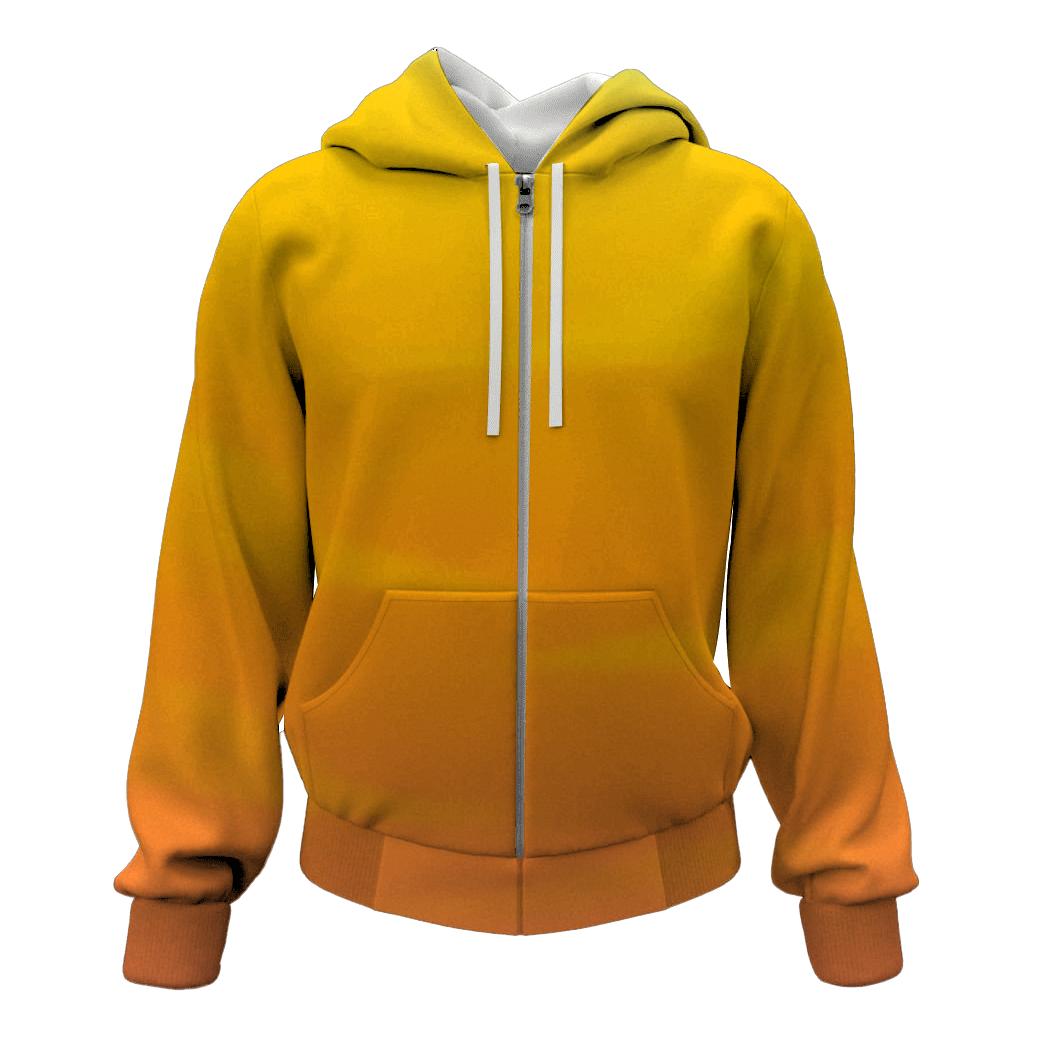 Citrus Sky Melt zip-up hoodies