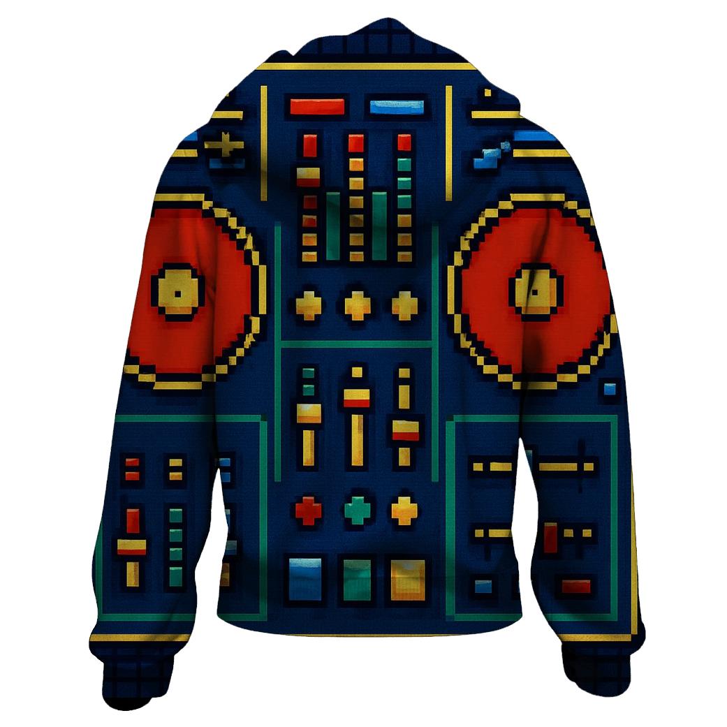 Pixel Arcade DJ Deck hoodie styles