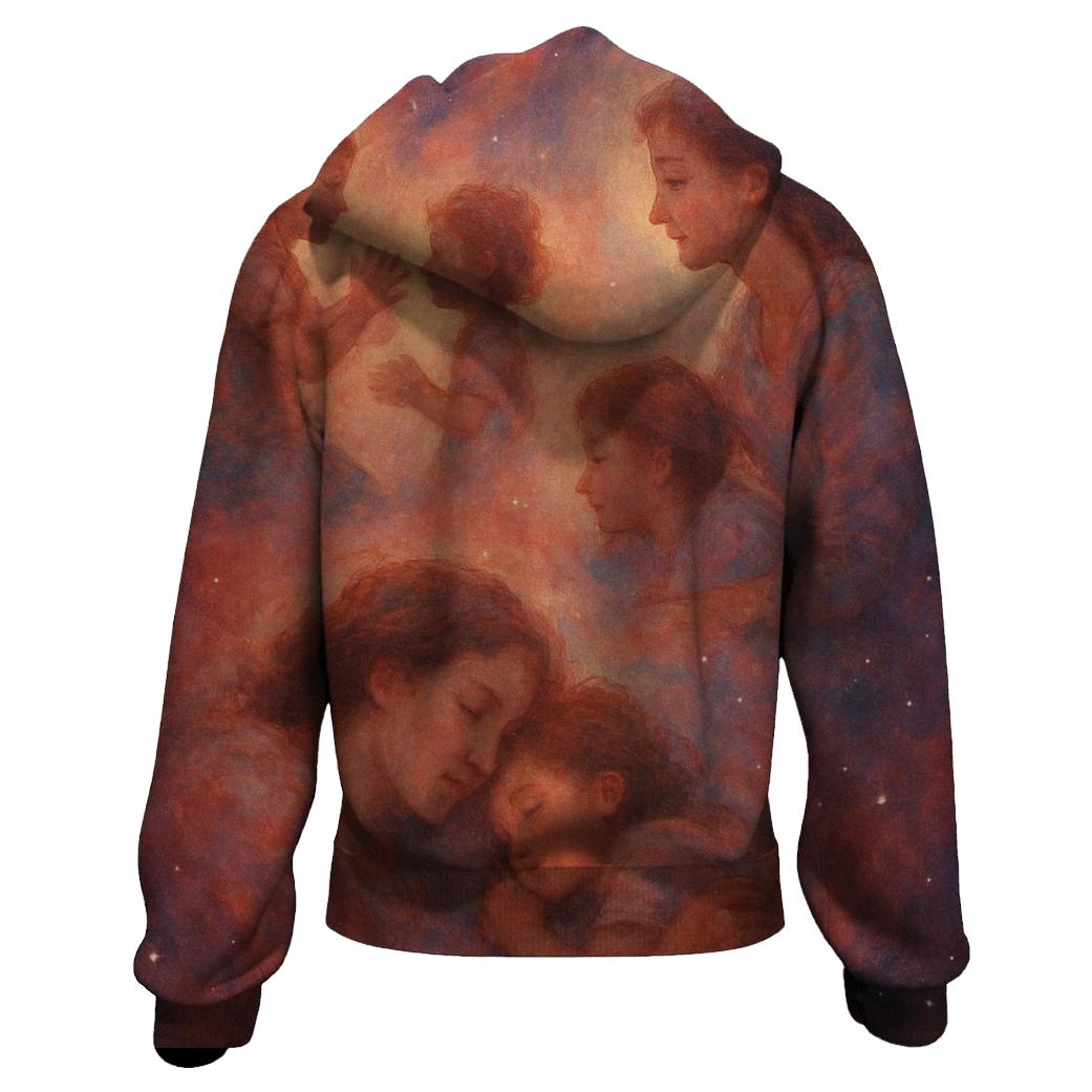 Nebula Of Shared Childhood Memories zip-up hoodies