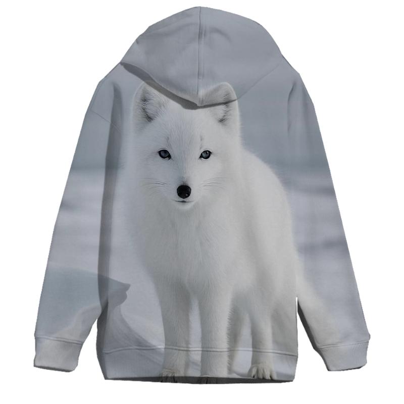Arctic Fox On Wind Carved Ridge hoodie styles