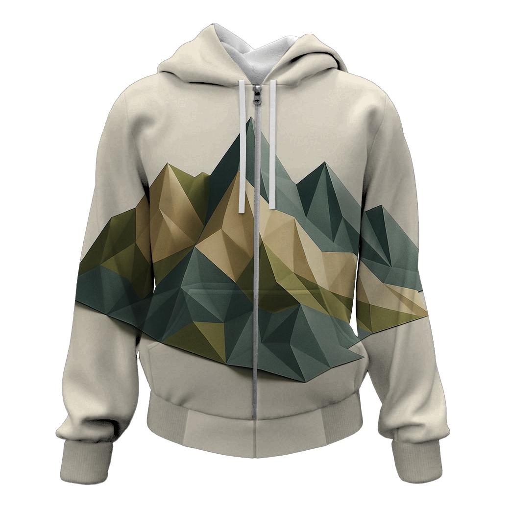 Digital Origami Terrain custom hoodies