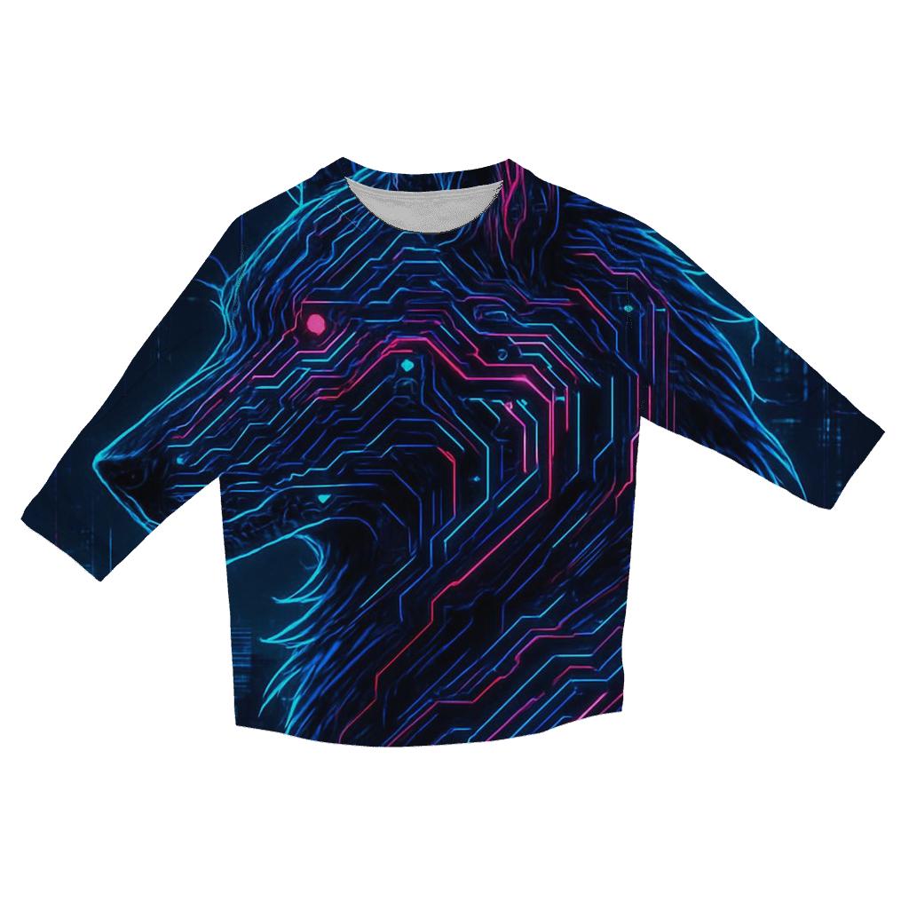 Neon Circuit Alpha stylish quarter sleeve tops