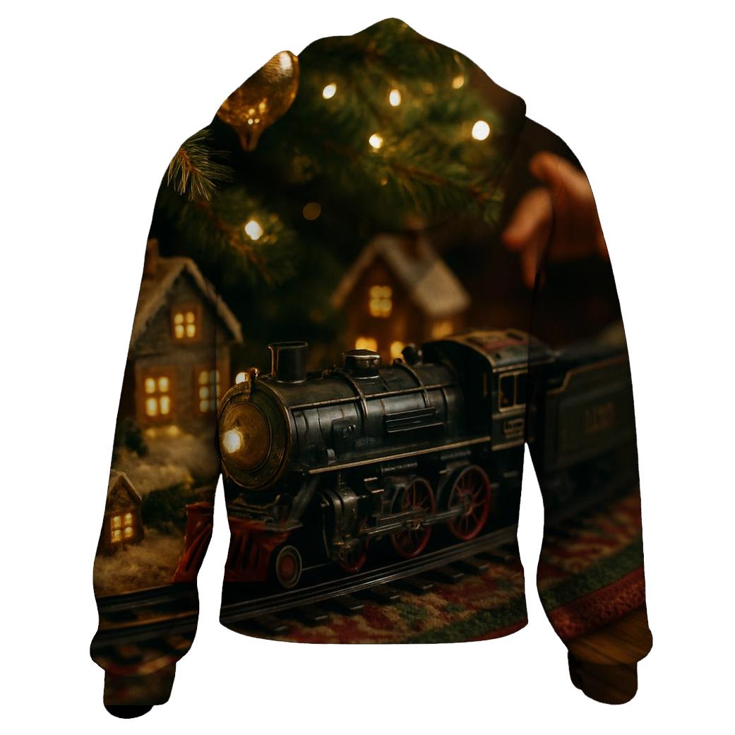 Toy Train Around The Christmas Tree hoodie trends