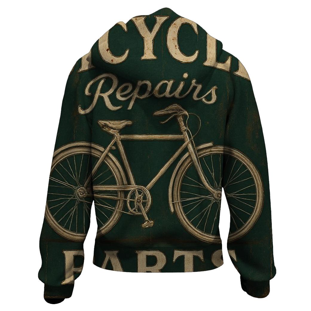 Antique Bicycles Repair Shop Sign hoodie trends