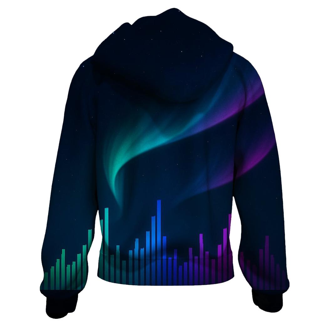 Aurora Equalizer Horizon graphic hoodies