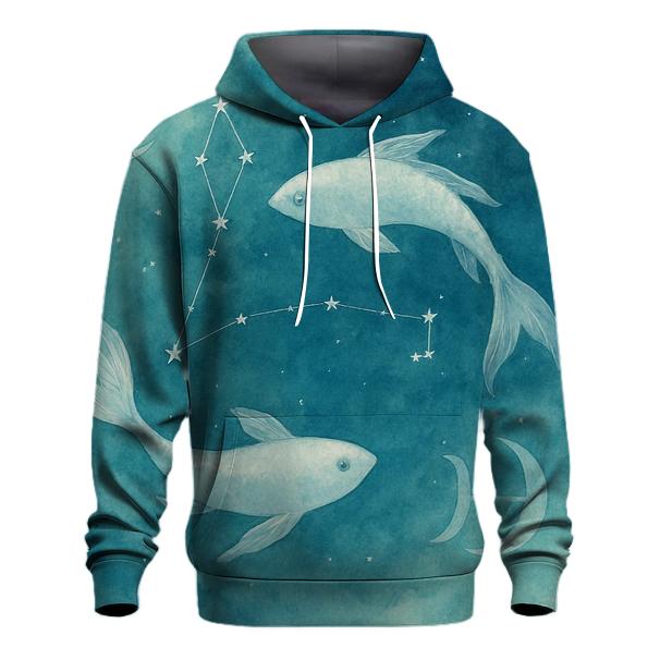 Pisces Dream Tide Constellation premium hoodies