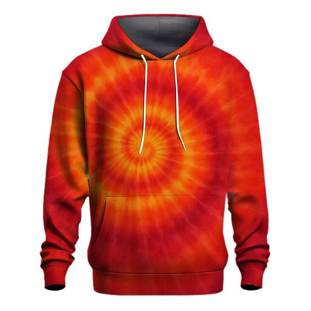 Solar Flare Spiral Overdye Panel hoodie trends