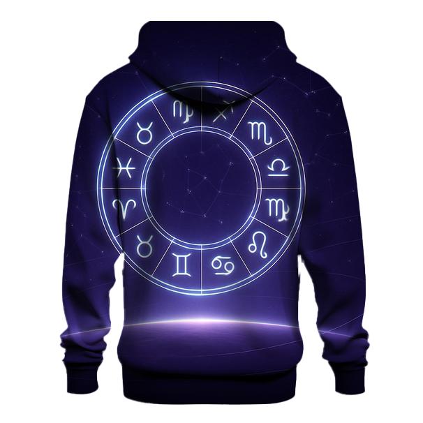 Galactic Zodiac Wheel Horizon premium hoodies