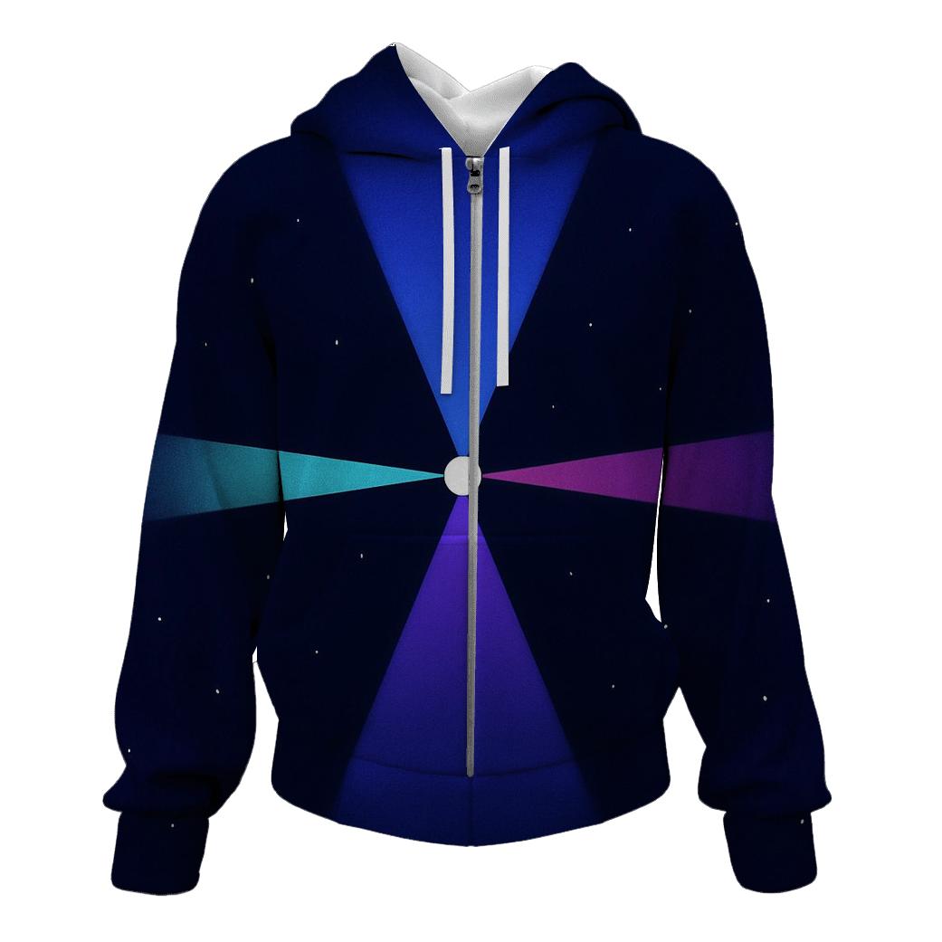 Pulsar Beam Fan zip-up hoodies