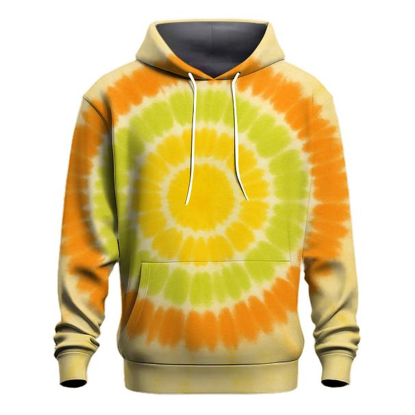 Citrus Offset Bullseye Burst printed hoodies