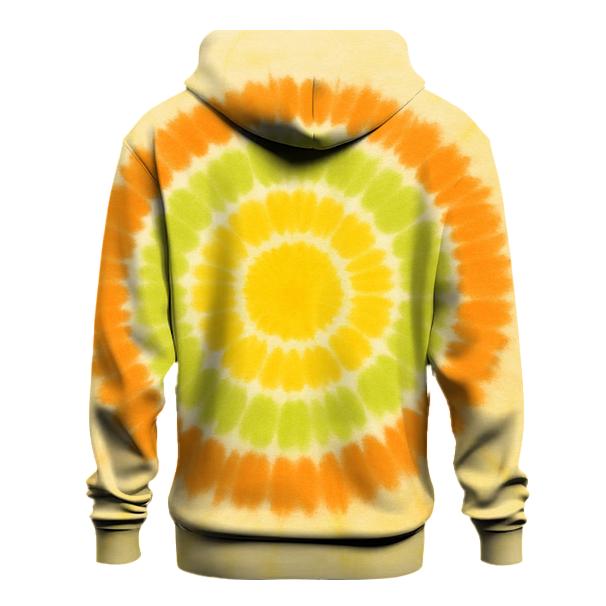 Citrus Offset Bullseye Burst printed hoodies
