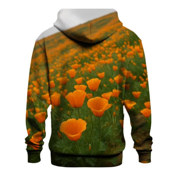 Wild California Poppies After Spring Rain lightweight hoodies